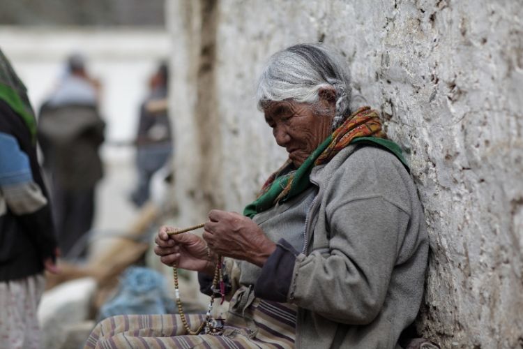 Old men from exile camps - Ladakh