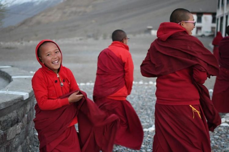 Nuns from Kowang nunnery in Spiti