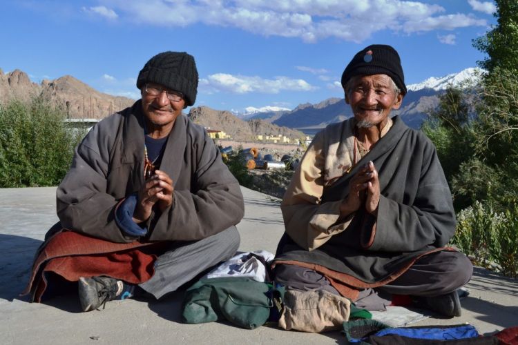 Old men from exile camps - Ladakh