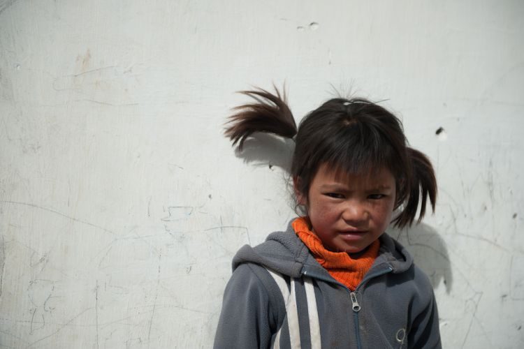 Nomadic children from the Changtang - Ladakh region