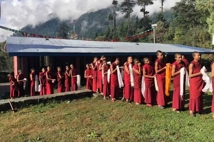 Monks from Rangri monastery in Manali