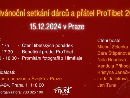 Setkání dárců ProTibet v Praze